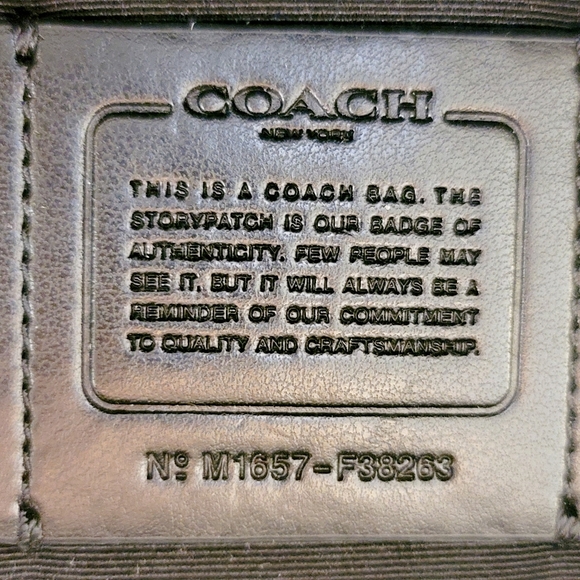 Coach Mini Charlie Backpack in black Pebbled Leather F38263 - Picture 7 of 7